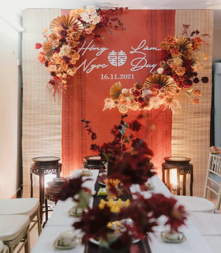 phông cưới nón lá truyền thống