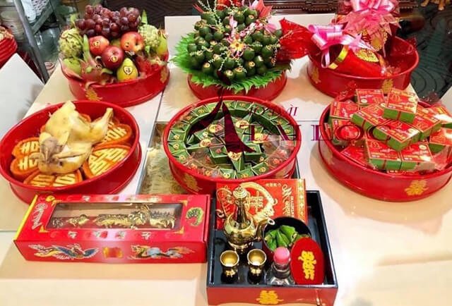 6 mâm quả đám cưới miền Nam